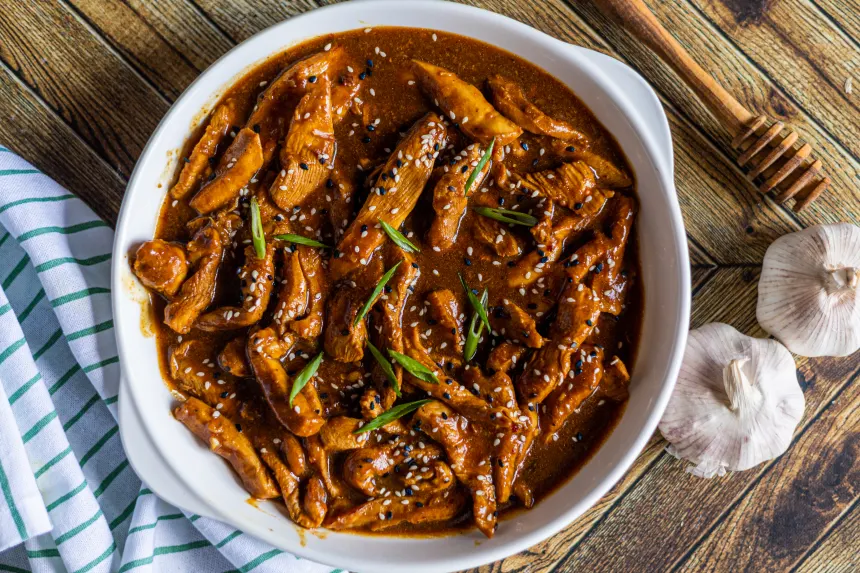 Stir-Fry Chicken With Garlic Sauce Recipe - Food.com